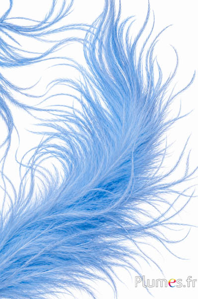 Strauss Strähne - 10 cm - himmelblau
